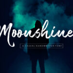 Moonshine Brush Script Font Poster 1