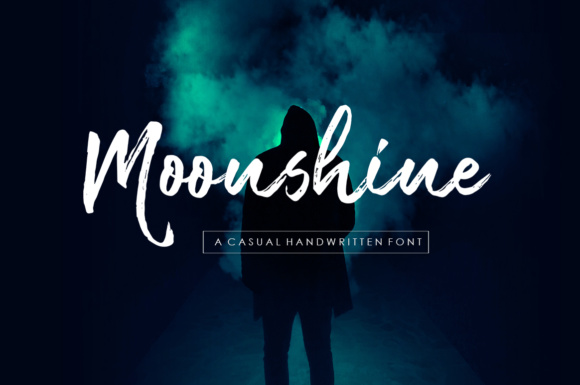 Moonshine Brush Script Font Poster 1
