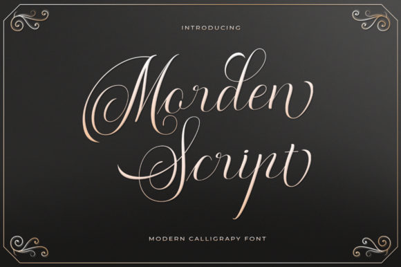 Morden Script Font Poster 1