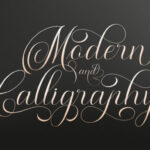 Morden Script Font Poster 2