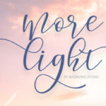 Morelight Script Font Poster 1