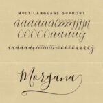 Morgana Script Font Poster 8