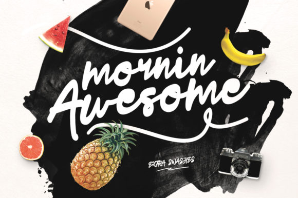 Mornin Awesome Font Poster 1