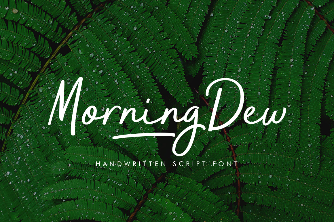 Morning Dew Font Poster 1