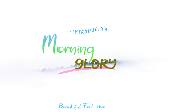 Morning Glory Font Poster 1