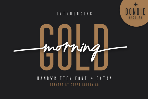 Morning Gold Font Poster 1
