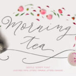 Morning Tea Script Font Poster 1