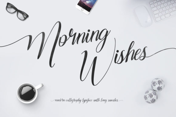 Morning Wishes Font Poster 1