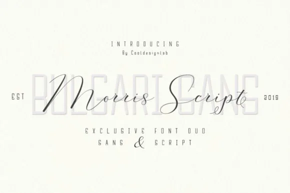 Morris Duo Font Morris Duo Font Poster 1