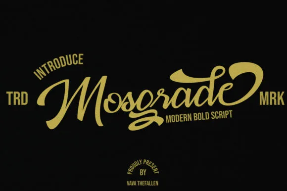 Mosgrade Font Mosgrade Font Poster 1