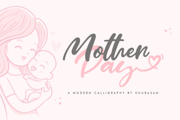 Mother Day Script Font Poster 1