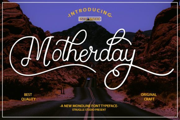 Motherday Font Poster 1