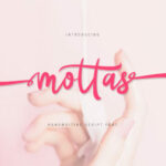 Mottas Script Font Poster 1