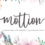 Mottion Font Poster 1