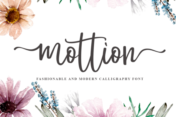 Mottion Font Poster 1