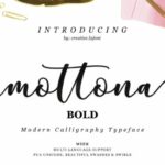 Mottona Bold Script Font Poster 1