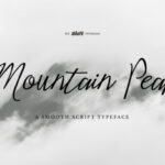 Mountain Peak Font Poster 1