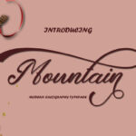 Mountain Script Font Poster 1