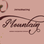 Mountain Script Font Poster 1