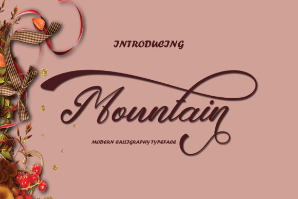 Mountain Script Font Poster 1