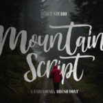 Mountain Script Font Poster 1