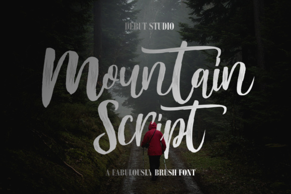 Mountain Script Font Poster 1