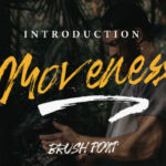 Moveness Brush Font Poster 1