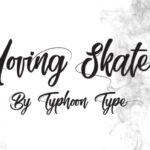 Moving Skate Font Poster 1