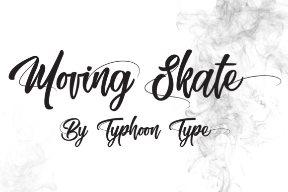 Moving Skate Font Poster 1
