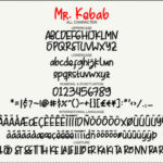 Mr. Kebab Font Poster 7