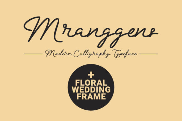 Mranggens Font Poster 1