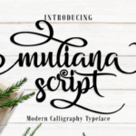 Muliana Script Font Poster 1