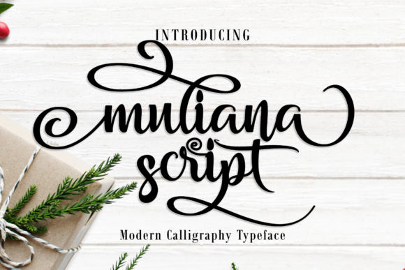 Muliana Script Font Poster 1