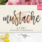 Mustache Family Font Poster 1