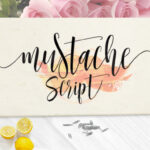 Mustache Family Font Poster 2