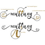 Muttung Script Font Poster 2