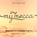 My Mecca Font Poster 11