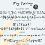 My Nanny Font Poster 6