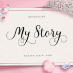 My Story Script Font Poster 1