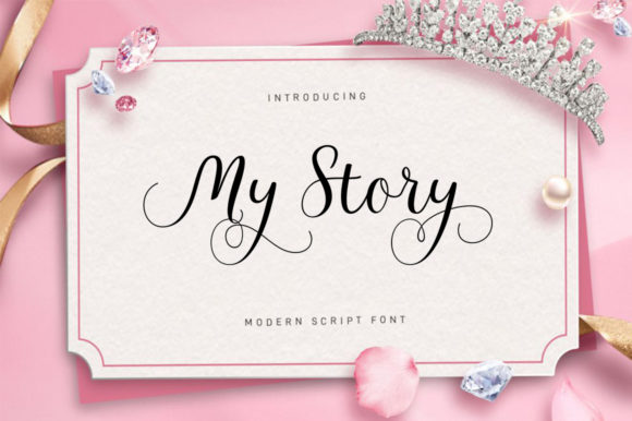 My Story Script Font Poster 1