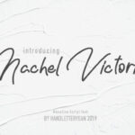 Nachel Victoria Font Poster 1