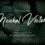 Nachel Victoria Font Poster 3