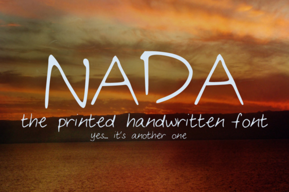 Nada Font Poster 1