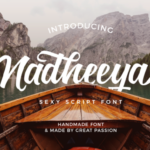 Nadheeya Script Font Poster 1