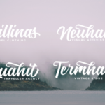 Nadheeya Script Font Poster 2