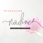 Nadine Script Font Poster 1