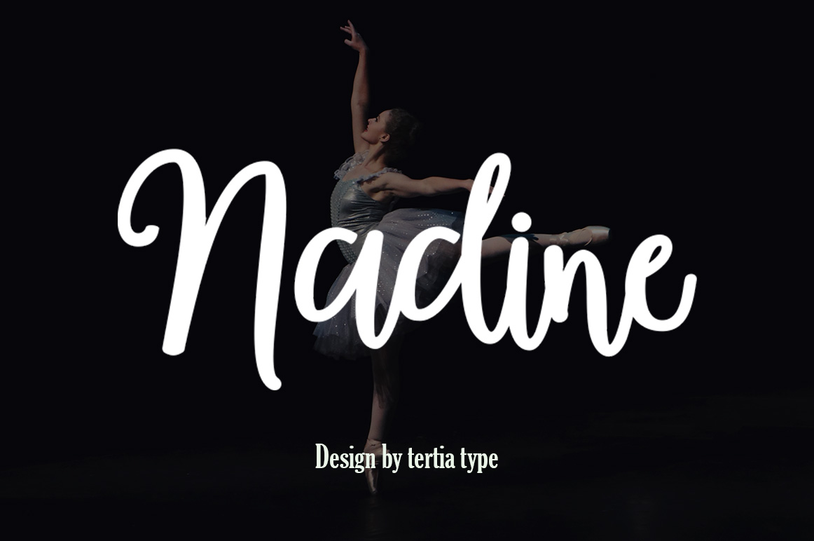 Nadine Script Font Poster 1