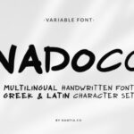Nadoco Font Poster 1