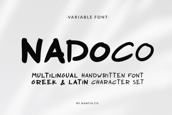 Nadoco Font Poster 1