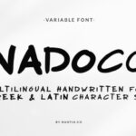Nadoco Font Poster 11